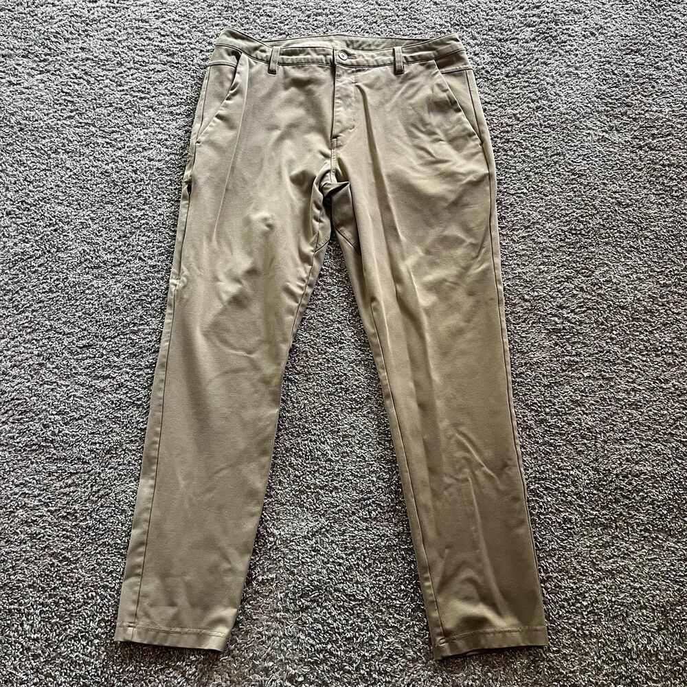 BYLT Basics Evolution Pants 2.0 Slim Fit Stretch Khaki Brown Mens 36 (36x30)